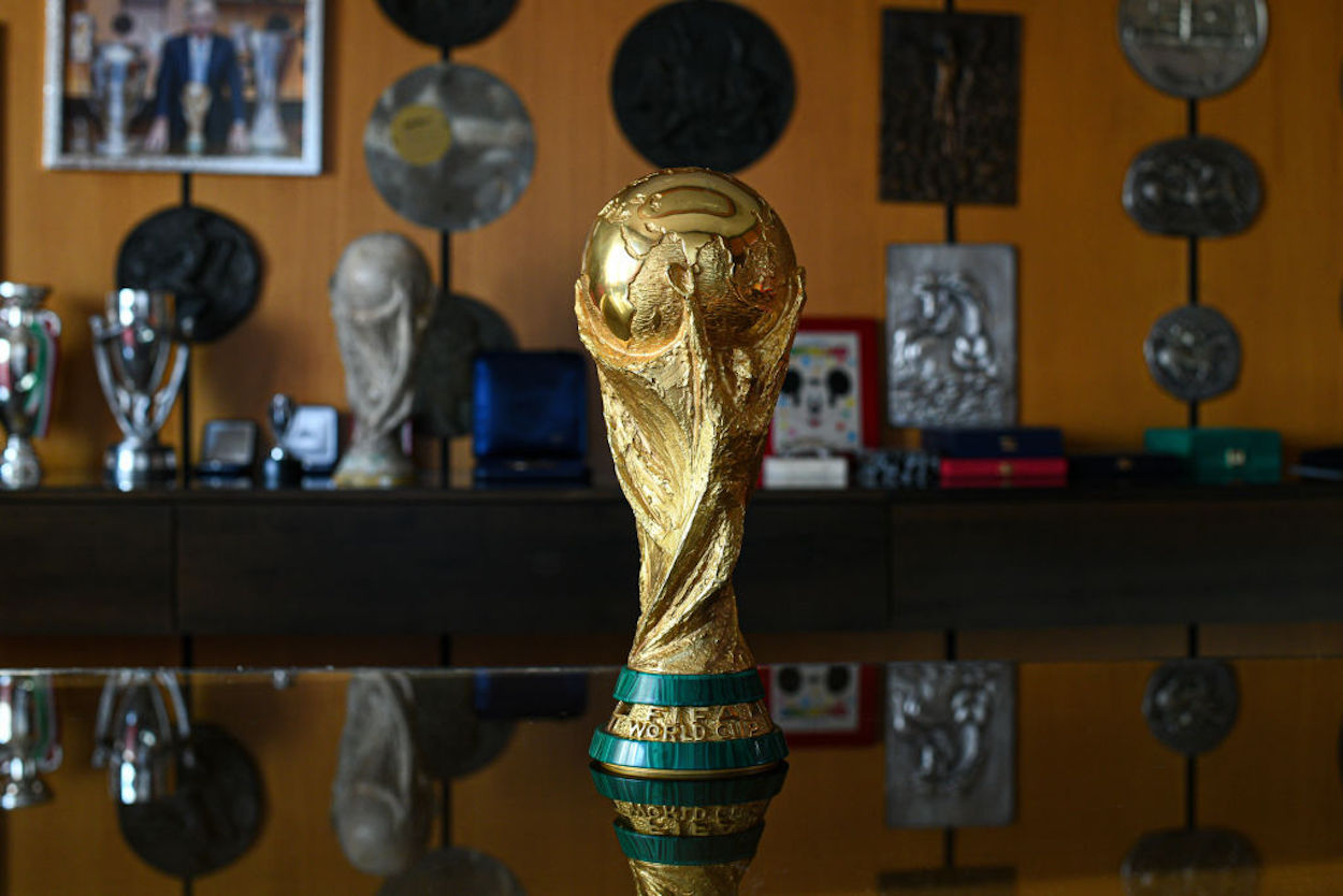 world cup trophy presentation video