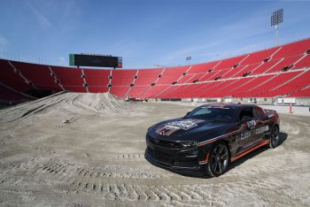 The pace car on display ahead of the Clash at The Coliseum.