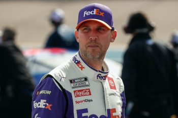 Denny Hamlin before qualifying