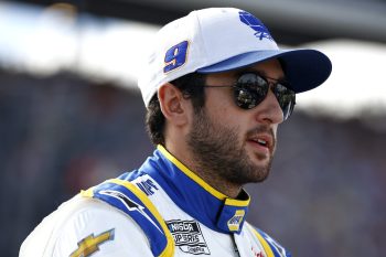 Chase Elliott waits on grid