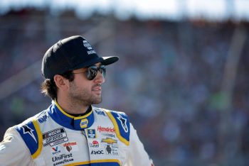 Chase Elliott waits on the grid ahead of the NASCAR Cup Series Championship.