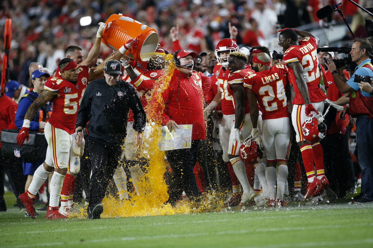 Super Bowl 2023: what color was the Gatorade shower for Andy Reid