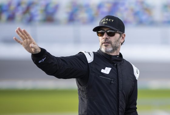 Jimmie Johnson during the NASCAR Project 56 test at Daytona International Speedway on Jan. 31, 2023.