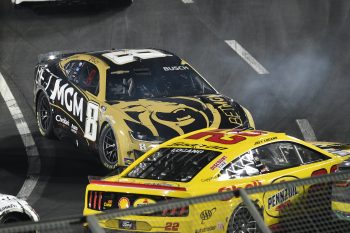 Kyle Busch and Joey Logano at Clash