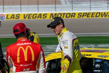 Bubba Wallace and Joey Logano talk