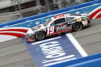 Martin Truex Jr. drives during the NASCAR Cup Series Pala Casino 400 at Auto Club Speedway on Feb. 26, 2023. | Meg Oliphant/Getty Images