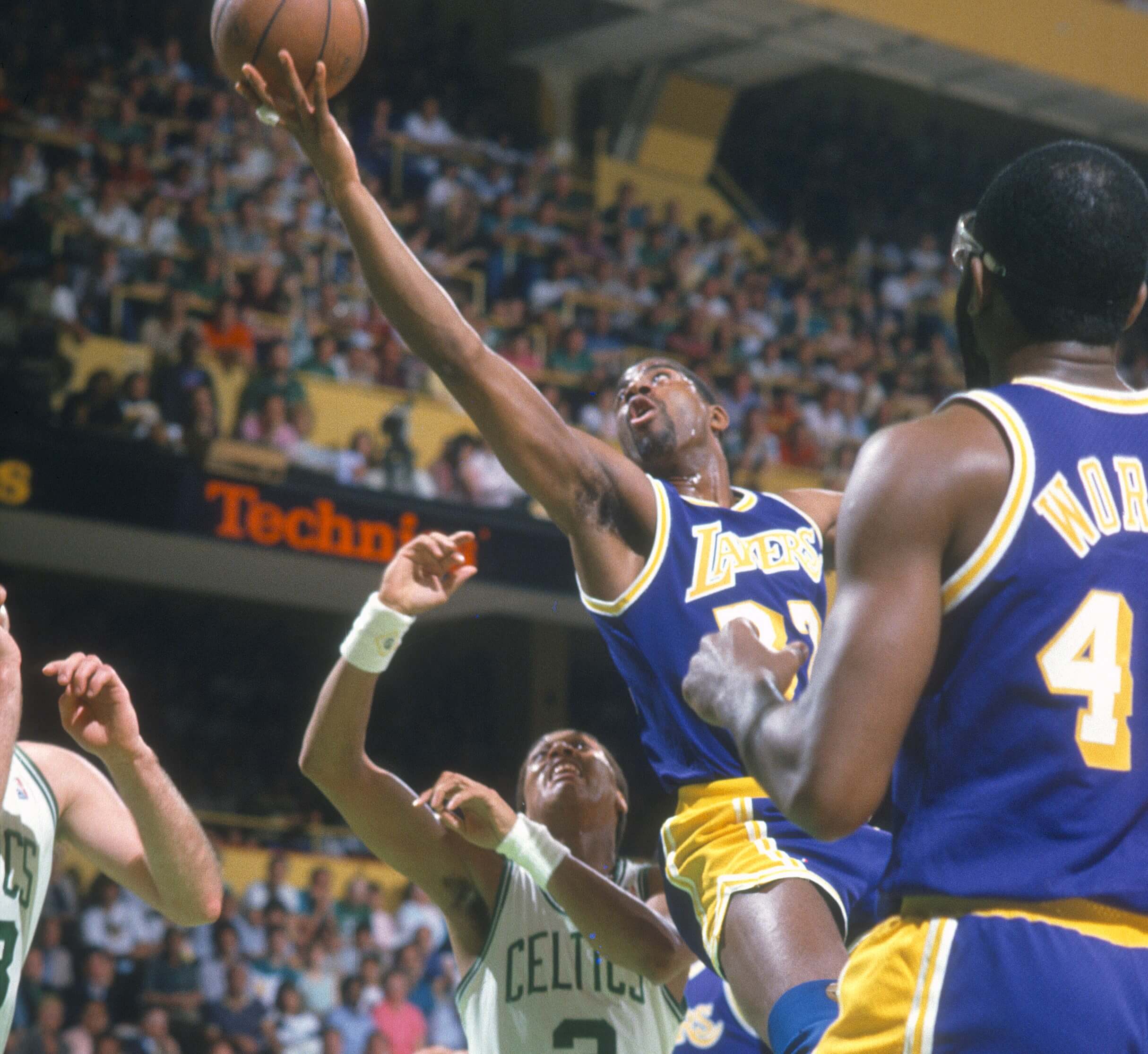 Larry Bird & Magic Johnson Boston Celtics & Los Angeles Lakers
