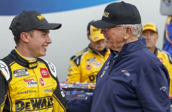 Christopher Bell and Joe Gibbs at Charlotte.