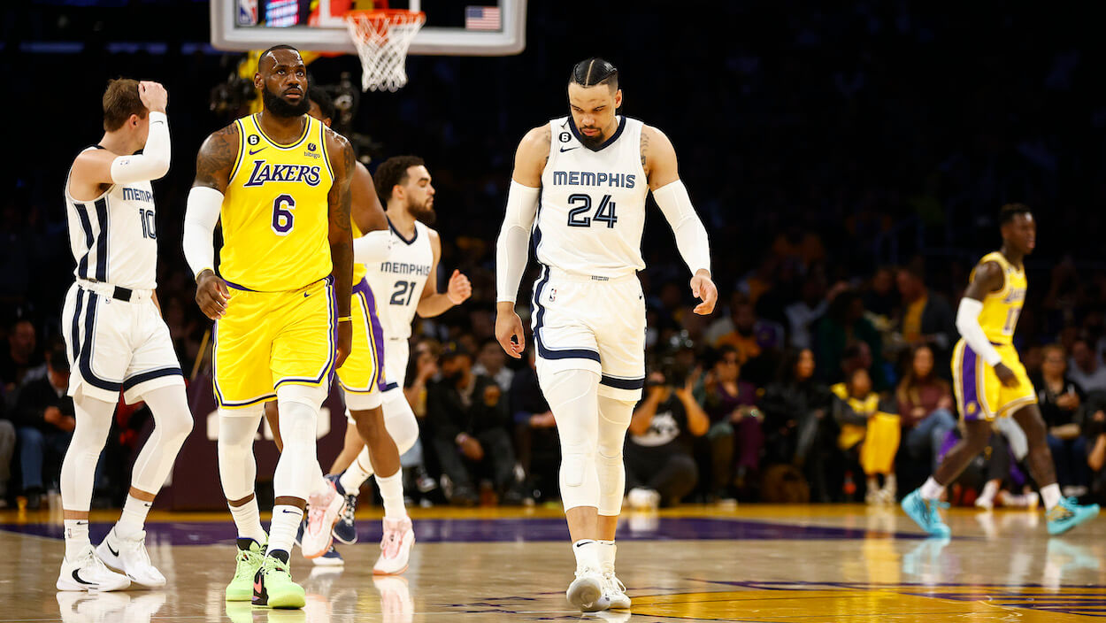 Dillon Brooks says LeBron James old as Grizzlies beat Lakers - Los