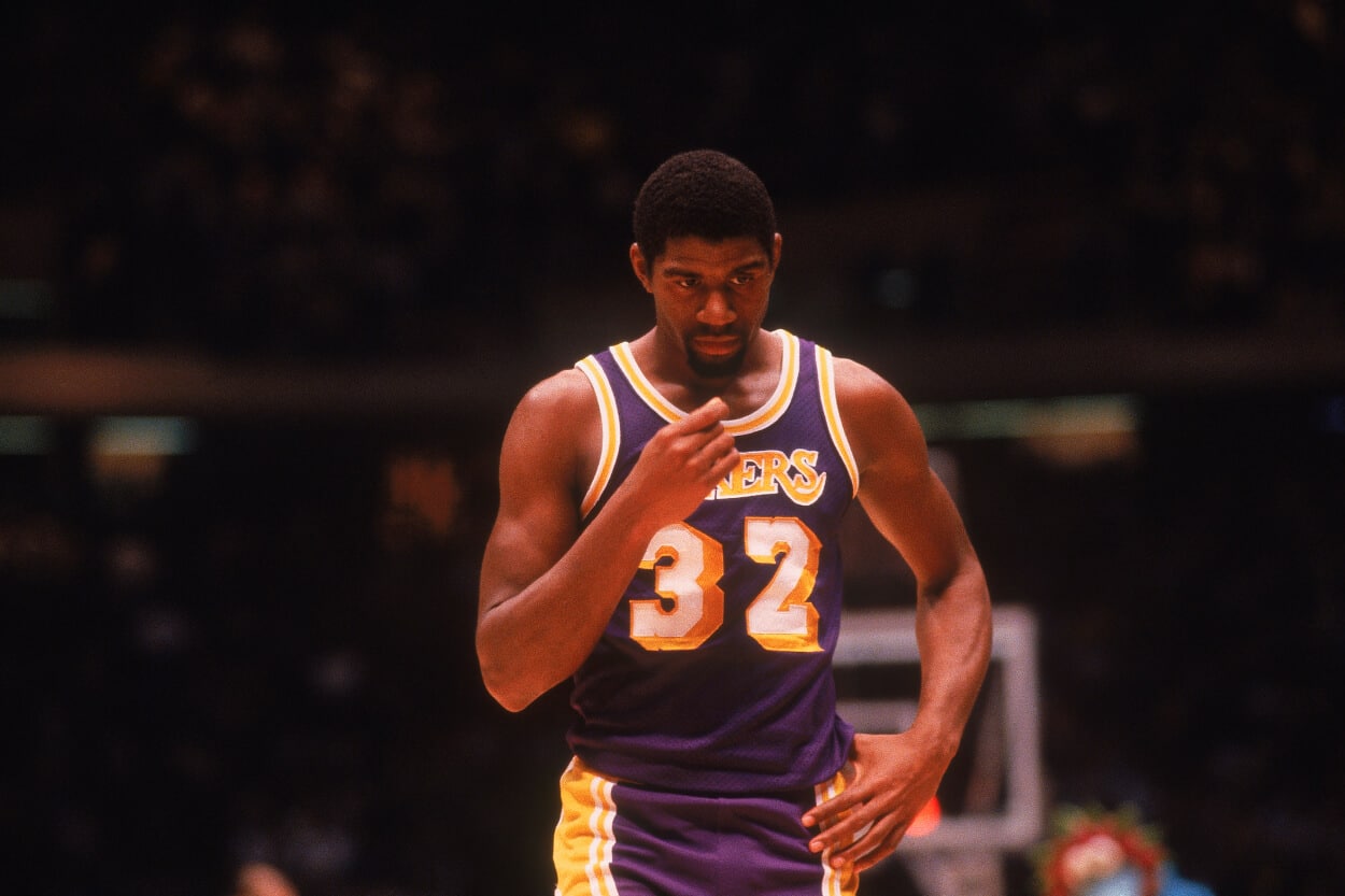 On this date: Magic Johnson shines in return to Michigan