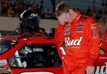 NASCAR driver Dale Earnhardt Jr. disappointed after a bad race