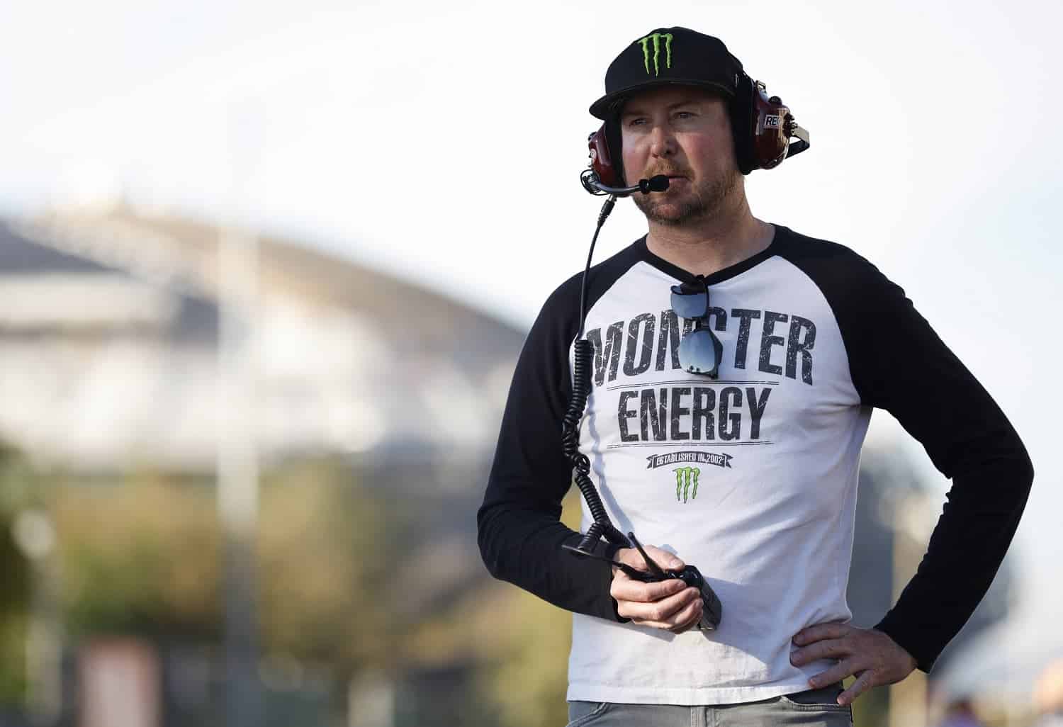 Kurt Busch looks on during practice for the NASCAR Clash at the Coliseum at Los Angeles Coliseum on Feb. 4, 2023. | Jared C. Tilton/Getty Images