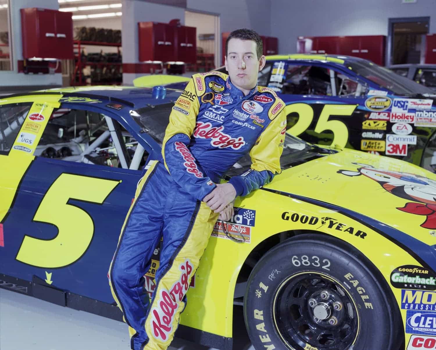 Kyle Busch at Hendrick Motorsports in December 2005 in Concord, North Carolina. | Gregory Bojorquez/Getty Images