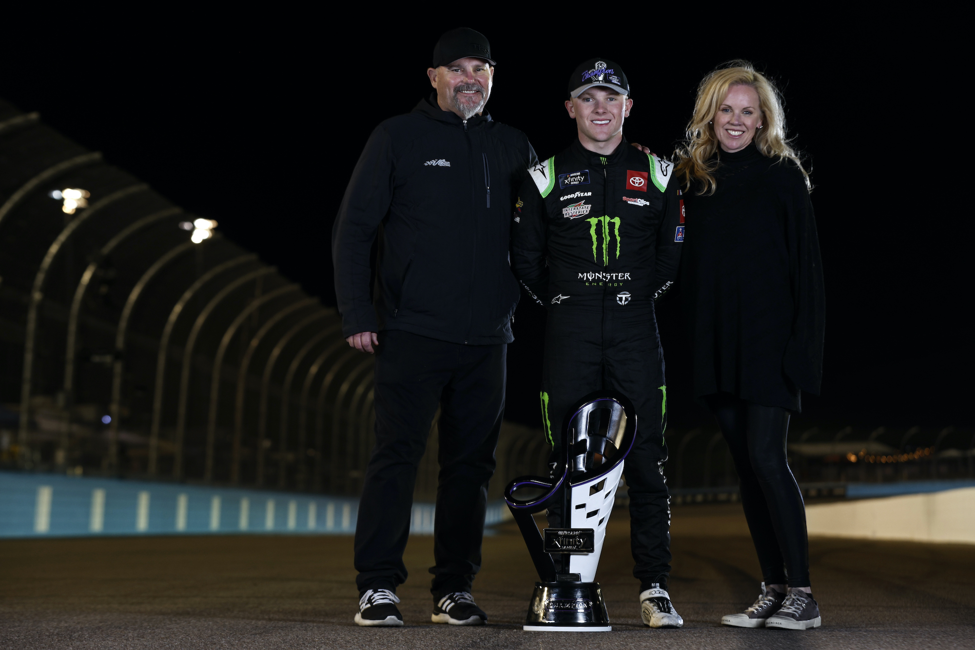 Ty Gibbs with father and mother