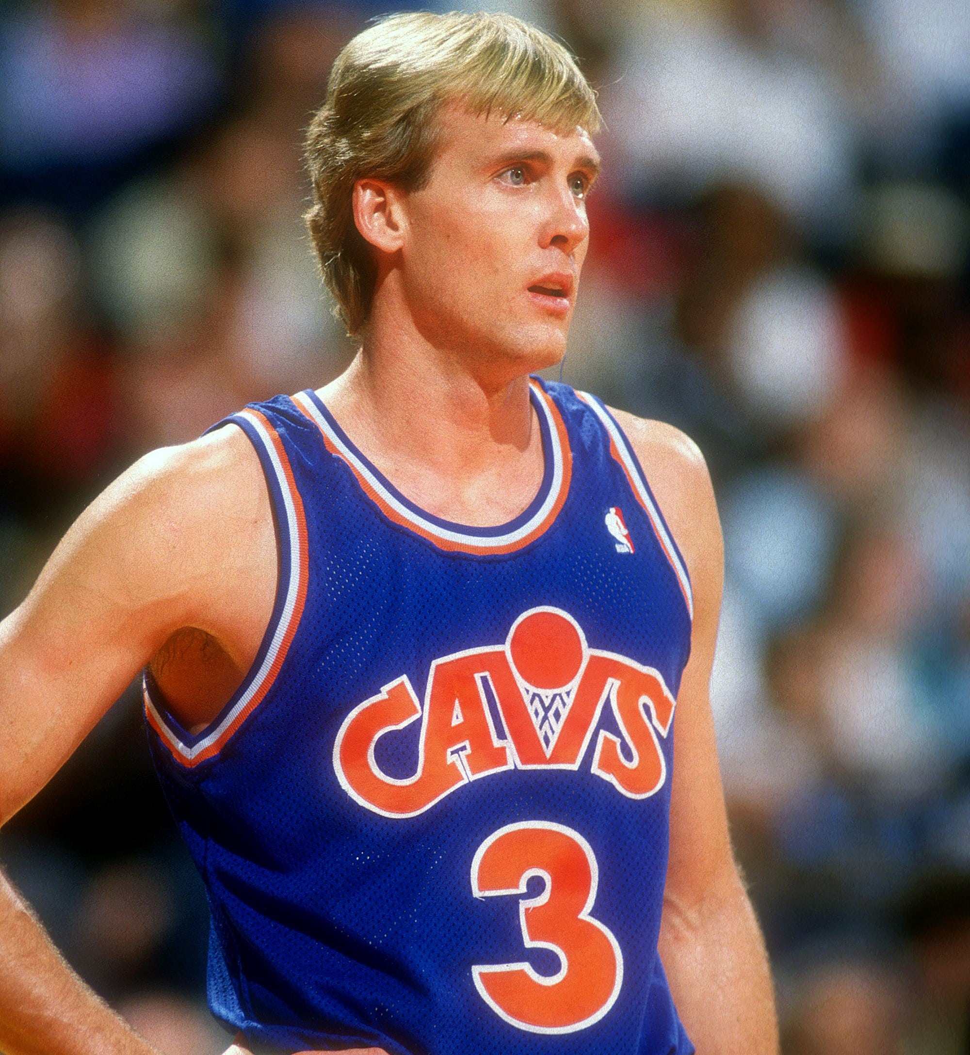 Craig Ehlo of the Cleveland Cavaliers looks on during during a NBA game against the Washington Bullets.