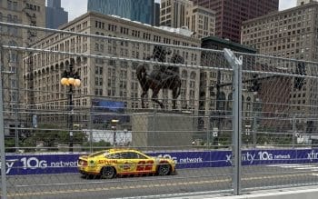 Joey Logano in Chicago.