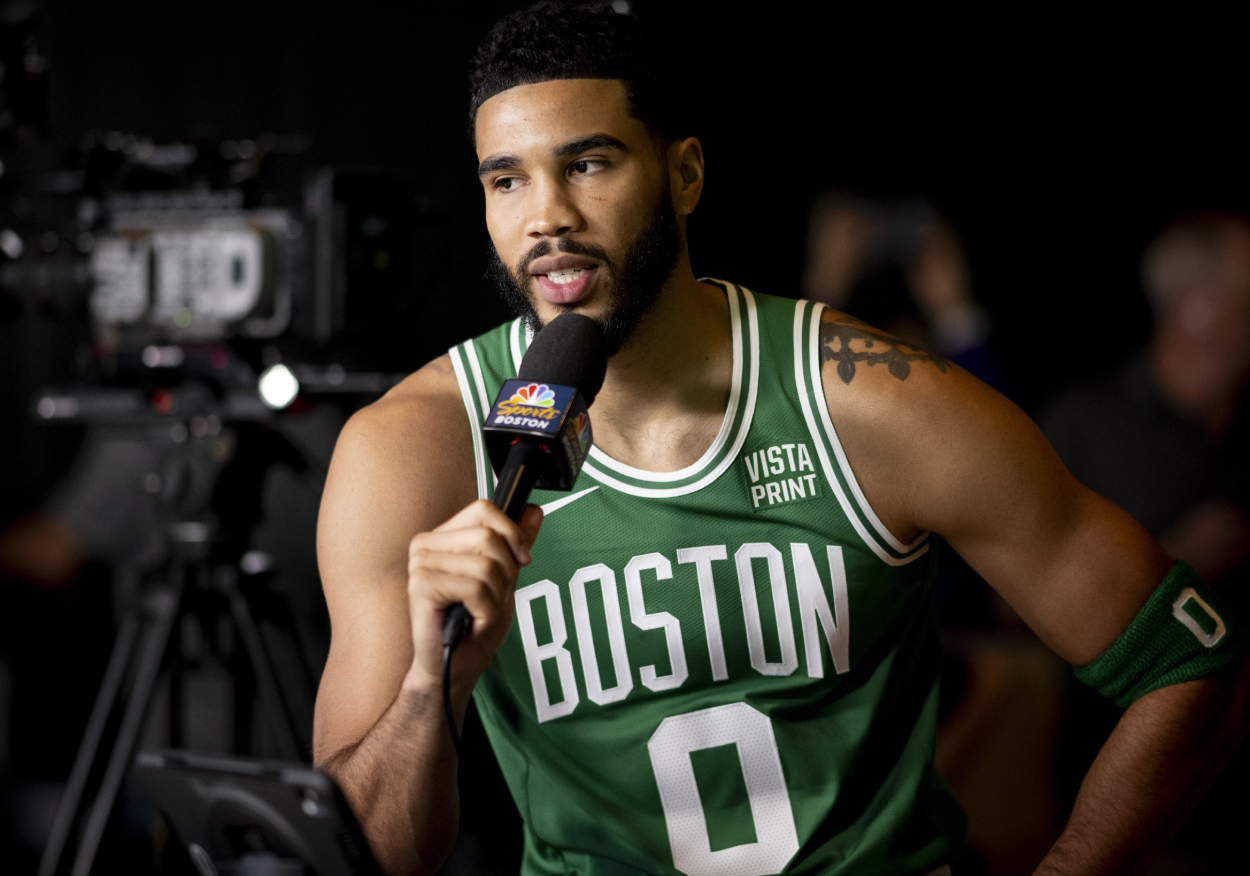 PRESS CONFERENCE: Kristaps Porzingis  2023 Boston Celtics Media Day 