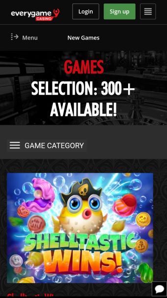 Everygame Casino mobile casino app