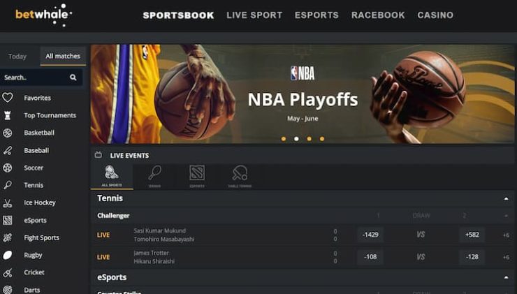 BetWhale - one of the best sites for sports betting in Utah