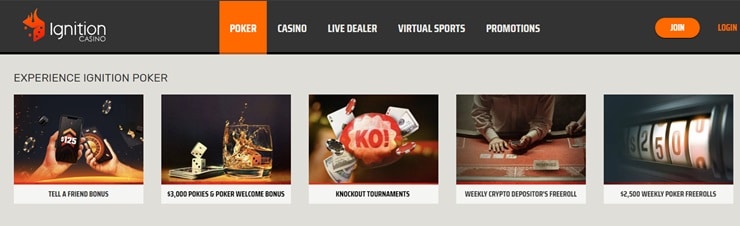 Ignition - one of the best offshore poker sites in the USA