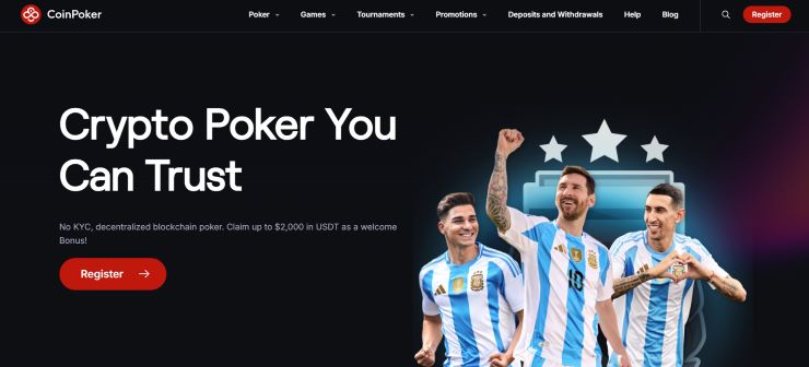 CoinPoker - trusted USDT casino with the most extensice poker offering for crypto players
