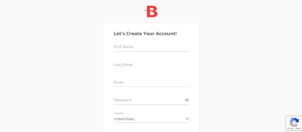 BetOnline sportsbook registration form