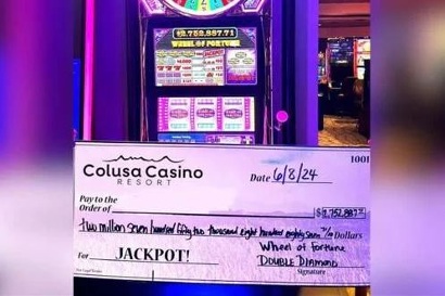 Gambler Wins Over $2M At Northern California Casino Playing Wheel of Fortune Double Diamond Slot