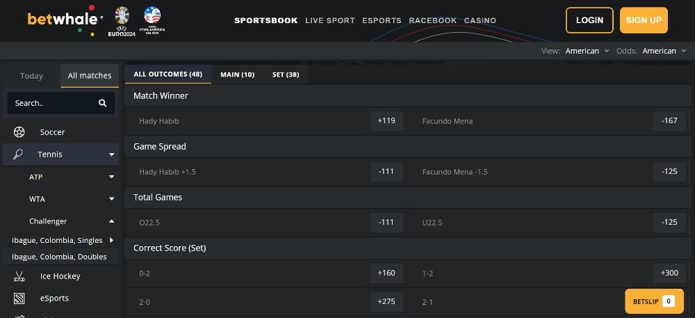 tennis spread betting example - Betwhale