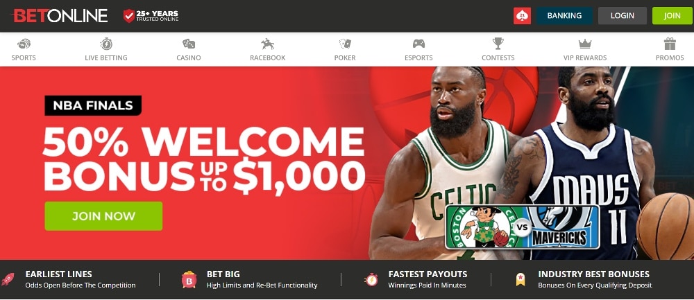 Visit the best Kentucky betting site - BetOnline