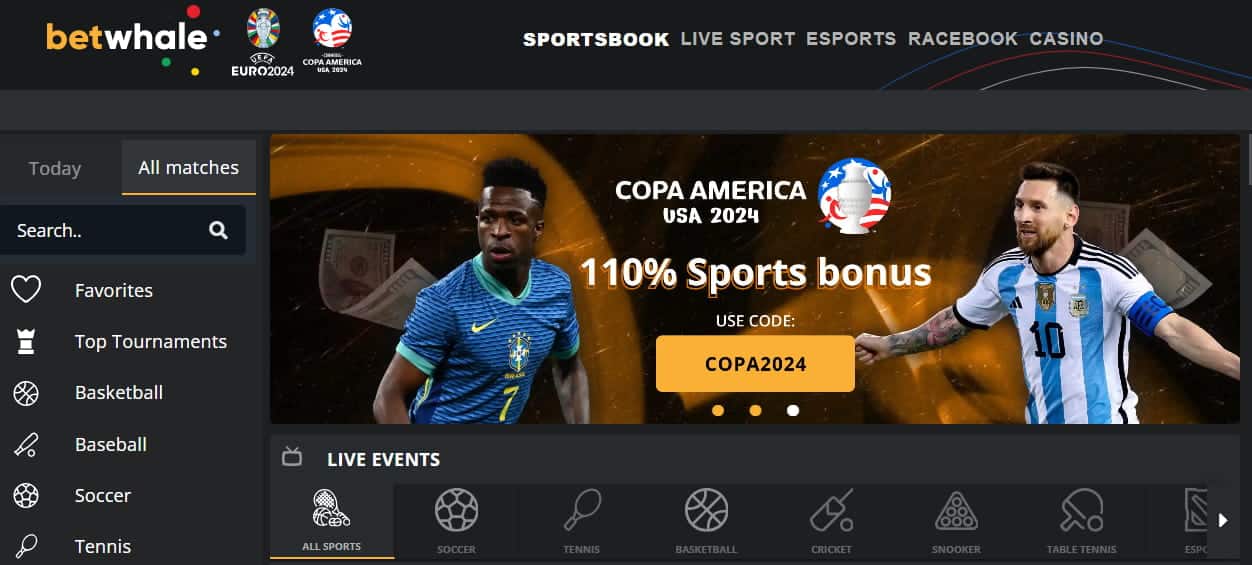 BetWhale Copa America offer