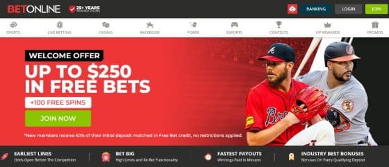 Click on join button BetOnline sportsbook