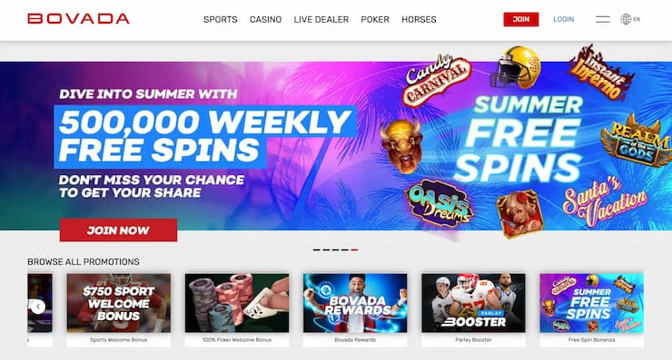 bovada bonus code weekly free spins