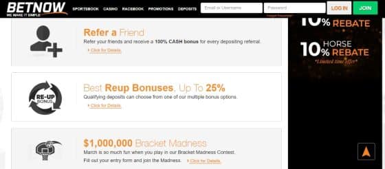 betnow promo code other bonuses at BetNow