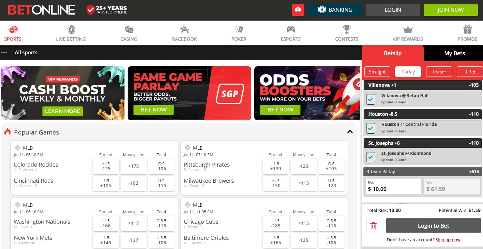 BetOnline - the best Alabama betting site