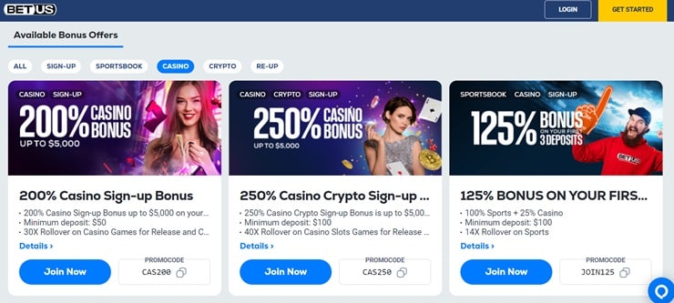 betus promo code casino