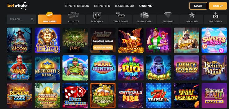 BetWhale homepage - the best TN online casinos 