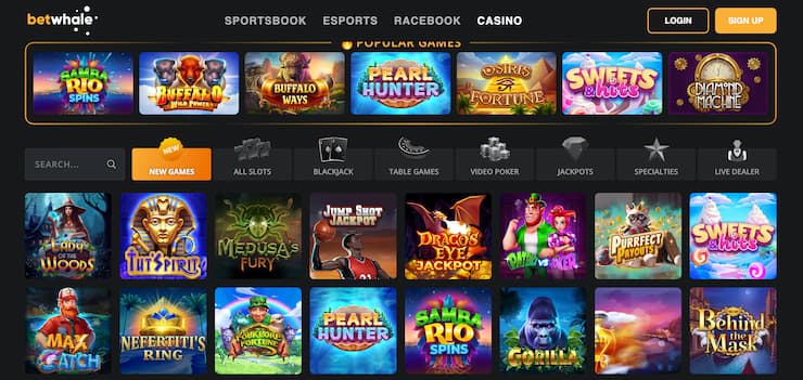 BetWhale - one of the best Missouri online casinos