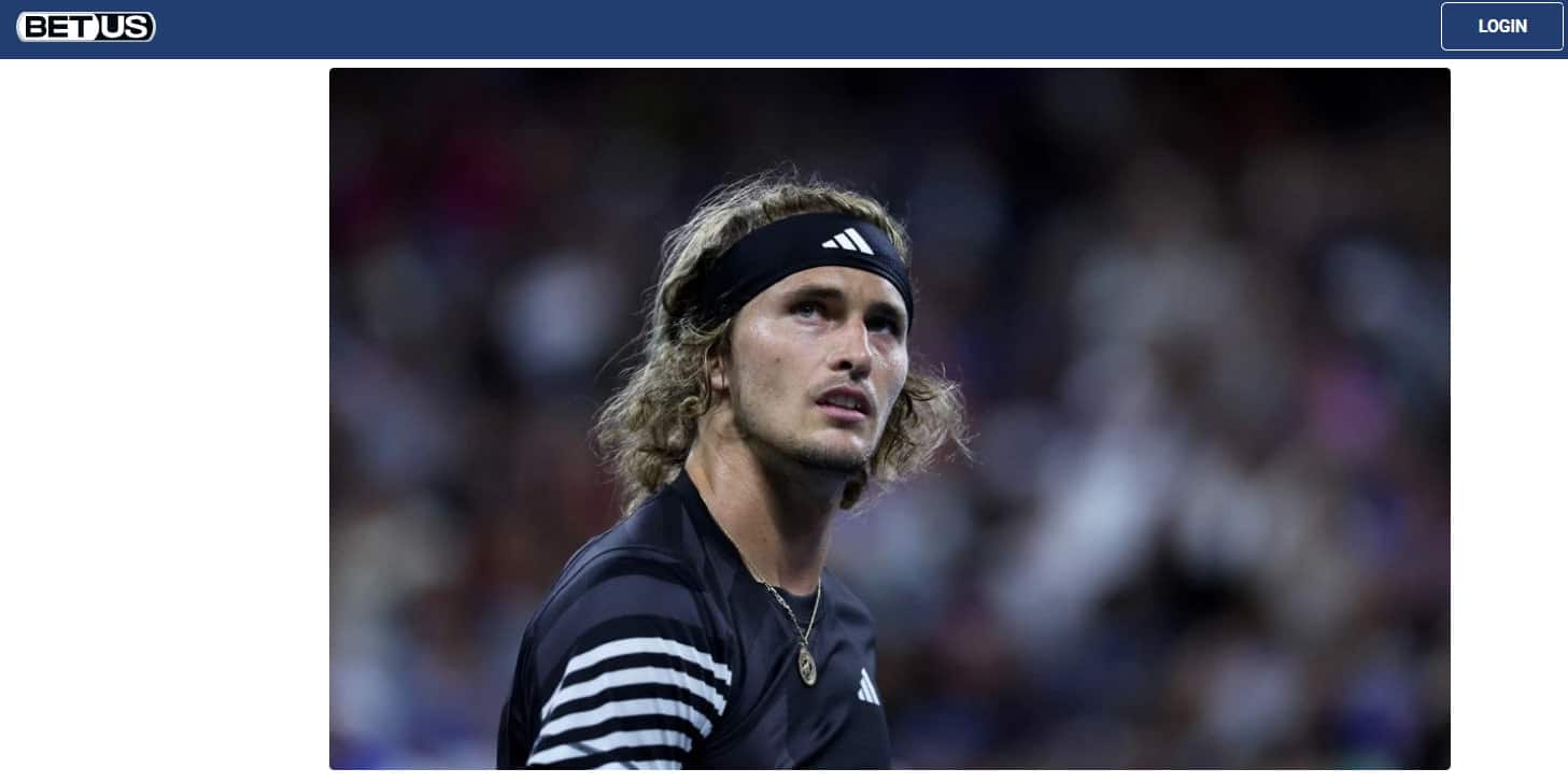 men's us open tennis Alexander Zverev betus