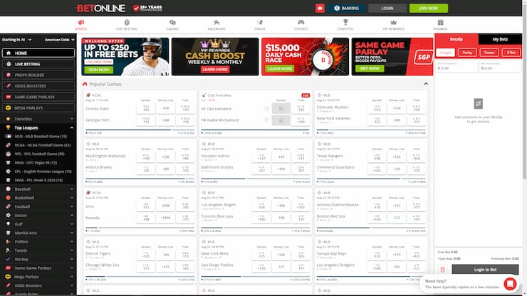 BetOnline Sportsbook - overall safest sports betting site