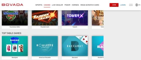 best online blackjack casinos - Blackjack games section at Bovada casino