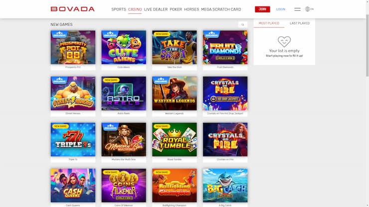 Bovada - top rated site for online casino bonuses