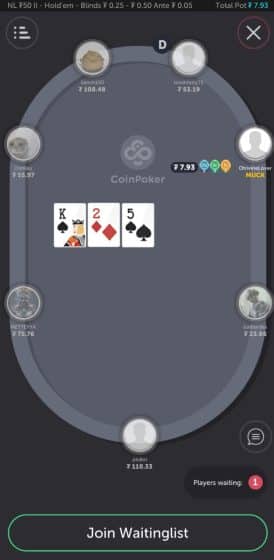 start playing on Coinpoker