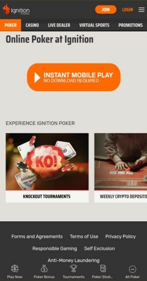 best poker apps - Ignition Casino instant mobile play