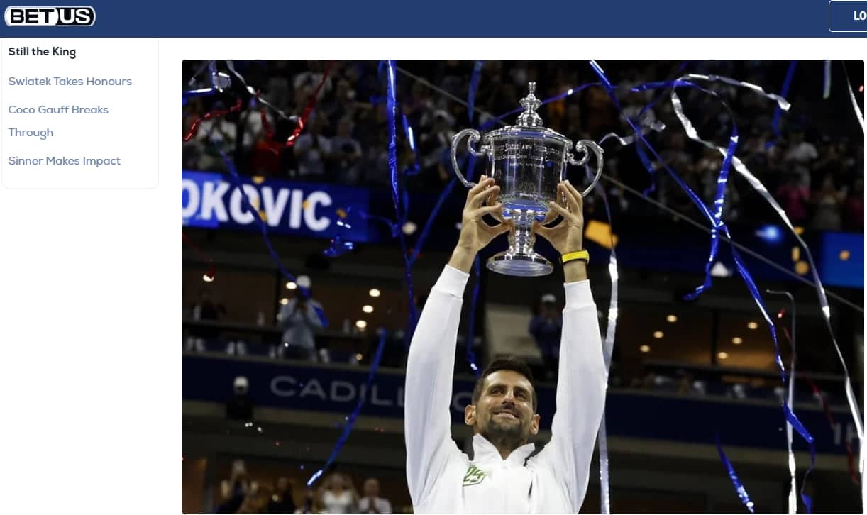 US Open Tennis Betting Sites betus djokovic