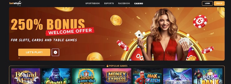 Washington online casinos - Betwhale casino games