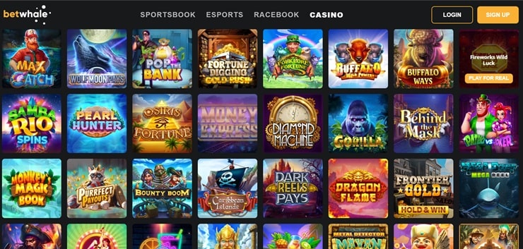 BetWhale - one of the best slot casino sites