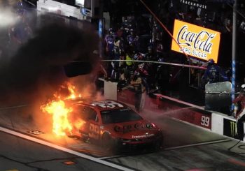 daytona suarez car fire (1)