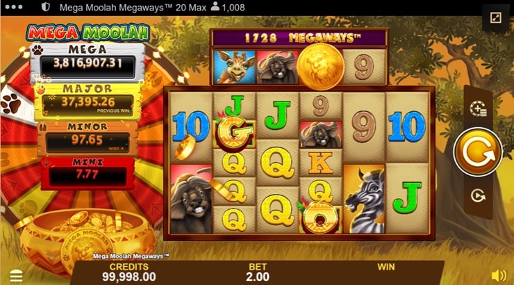 Mega Moolah online slot