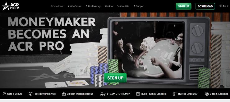 ACR Poker - trusted site for online poker in Malaysia