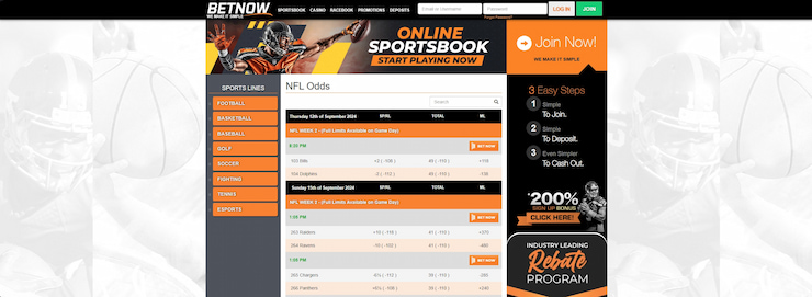 BetNow - top cash out sportsbook